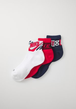 ANKLE UNISEX 3 PACK - Sports socks - university red/midnight navy/white