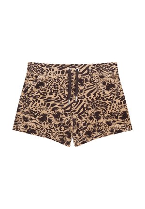 Juicy Couture JUICY HIBISCUS EVE SHORTS - Pantalon de survêtement - botanical brown aop