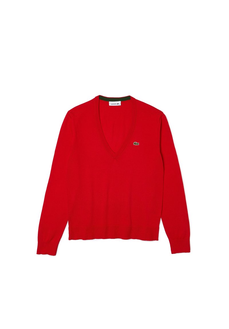Damen Strickjacken | Lacoste Strickpullover rouge/rot - CD63055 Damen Strickjacken | Lacoste Strickpullover rouge/rot - CD63055