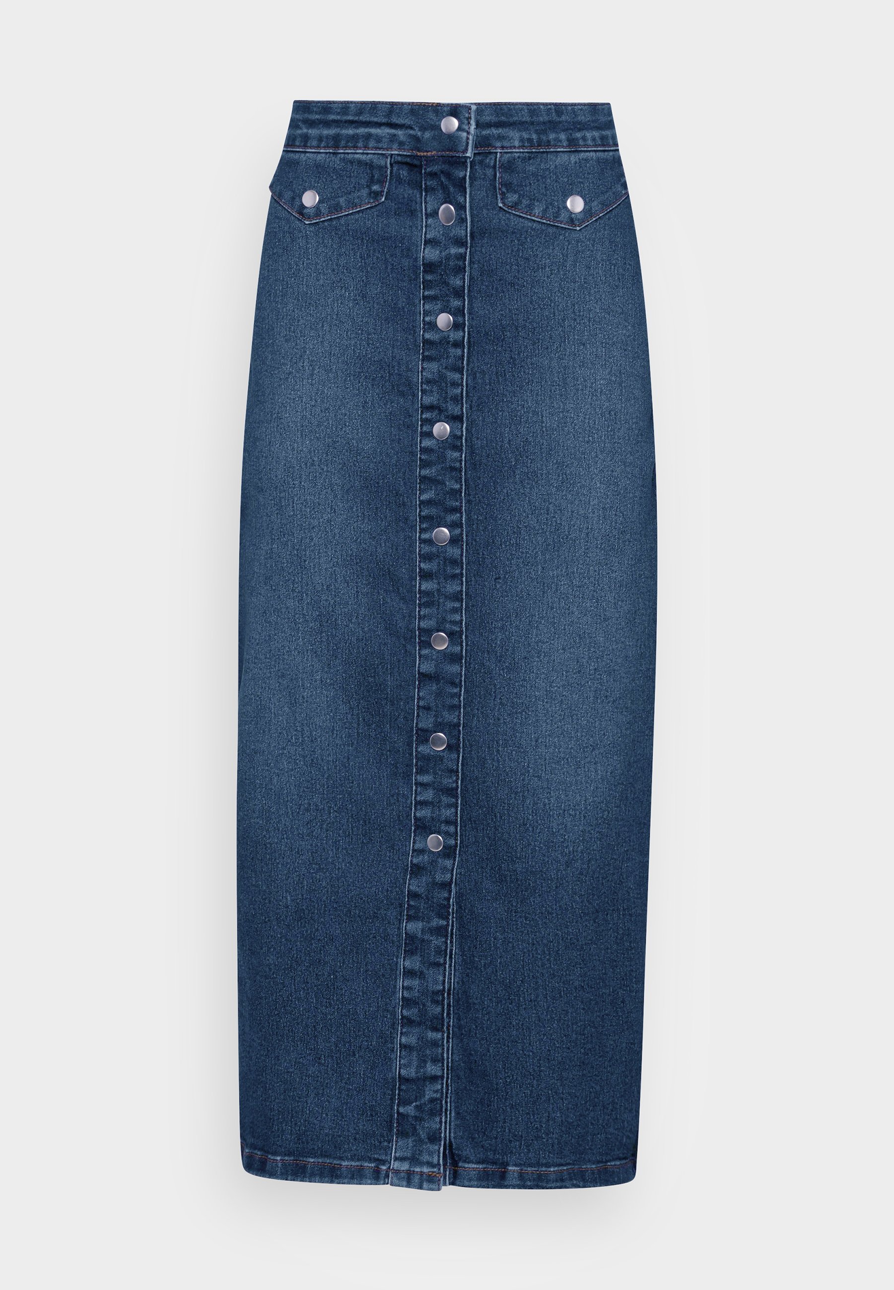 JDY JDYNEWSANNA LIFE LONG SKIRT - Denim 