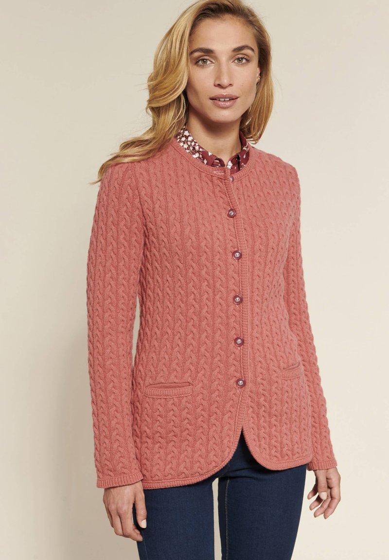 Gilet en maille MERYL - Rose chiné