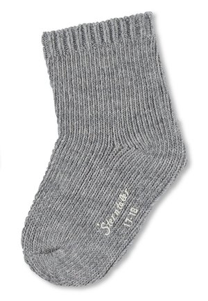 Sterntaler BABY-S�CKCHEN WOLLE UNI - Socken - silber melange