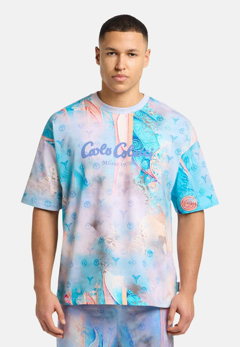 Carlo Colucci T-shirts print - blau