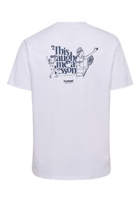 Hummel LOOSE  - Camiseta estampada - white