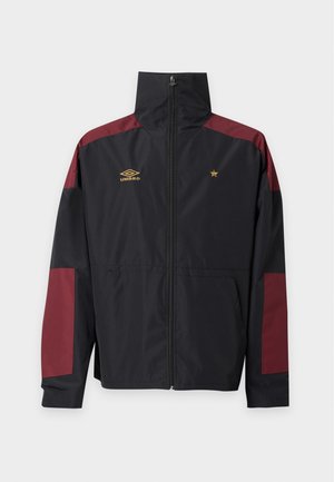 Umbro, PANELLED BOXY JACKET - Леко яке - black/cabernet