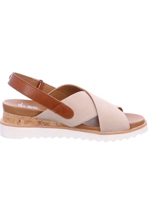 ara VALENCIA - Wedge sandals - sand
