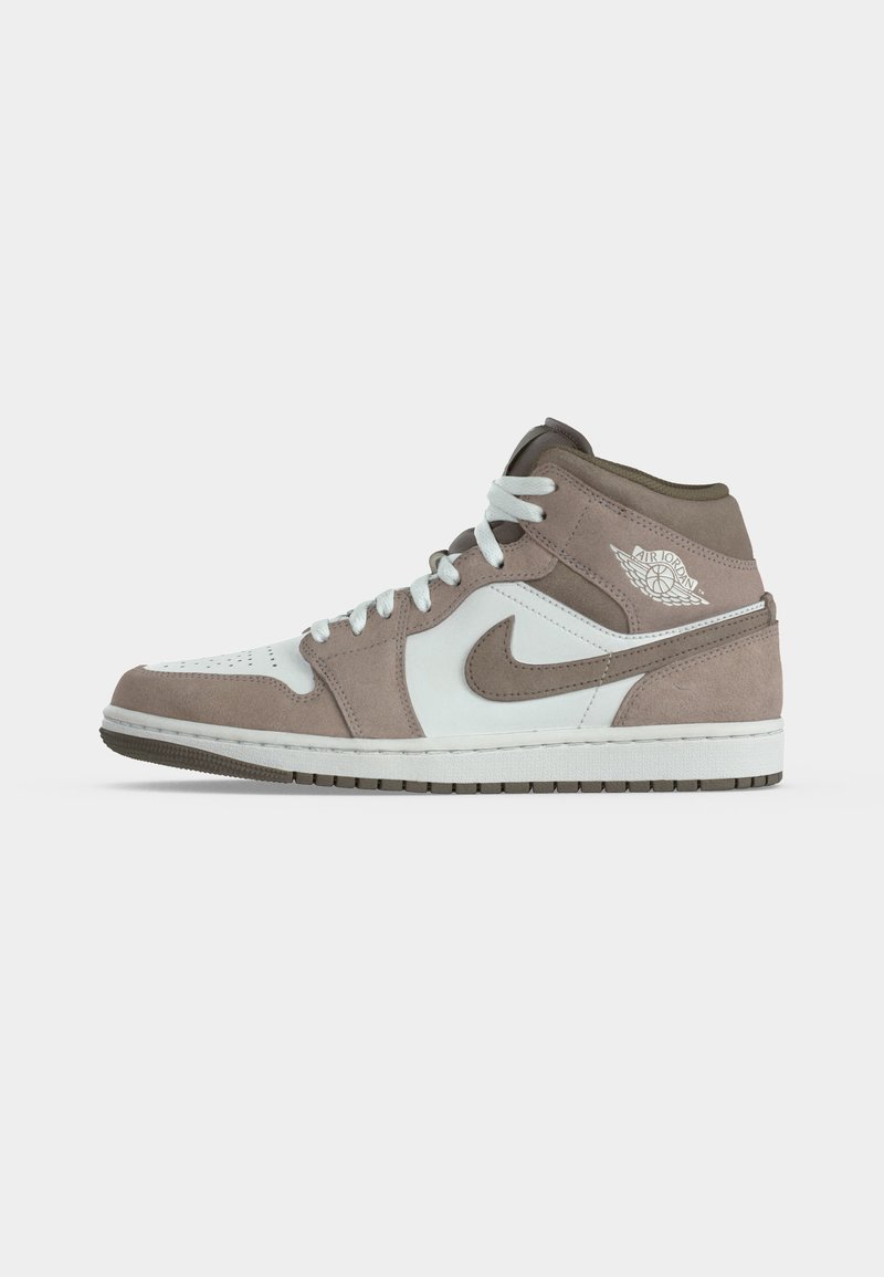 AIR JORDAN 1 MID UNISEX - Vysoké tenisky - enigma stone/olive grey/summit white