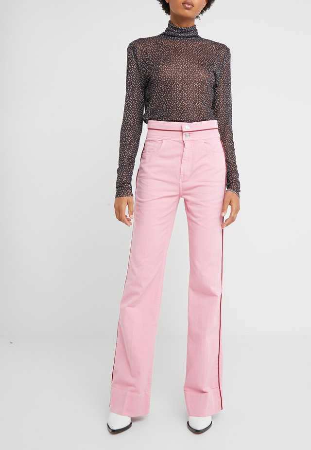 THE PIPED 5-POCKET MARITIME PANT - Relaxed fit -farkut - sea pink