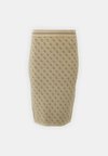LISE SKIRT - Pieštukinis sijonas - coffee/travertin