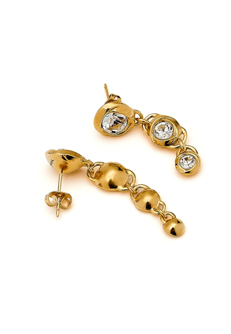 Boucles D'oreilles Clips Vintage Sonia Italy – Plaqué Or Boules – Anciennes