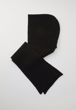 HOODED SCARF - Écharpe - black