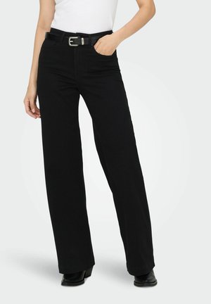 MIT ONLMADISON-ROYAL HOHE TAILLE SCHNITT - Straight leg jeans - black denim