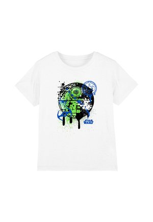 STAR WARS DEATH STAR GRAFFITI - Print T-shirt - white