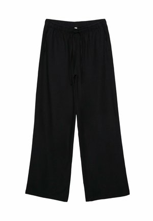 Stradivarius DRAWSTRING - Pantaloni - black