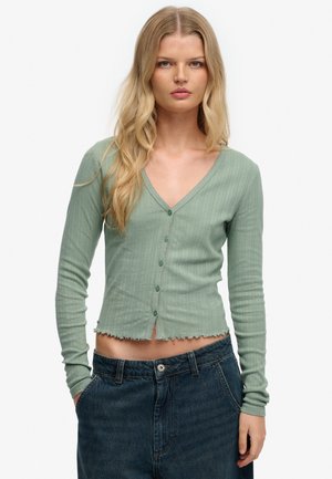 ATHLETIC ESSENTIAL - Chaqueta de punto - light jade green
