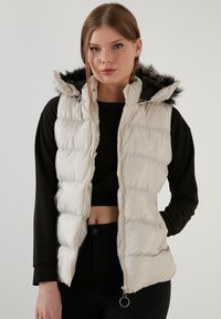 LELA SLIM FIT - Strukirani kaput - stone colored