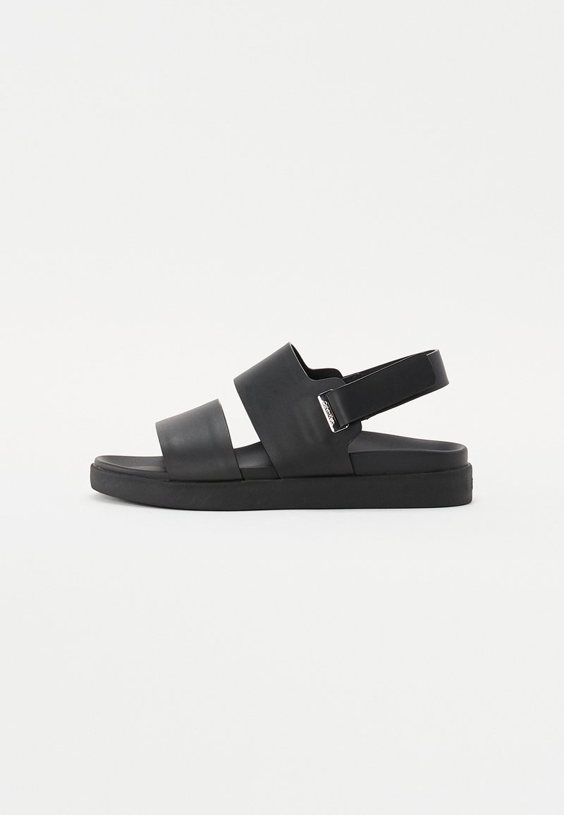Calvin Klein - FLAT SANDAL EYELET - Sandali - black, Ingrandire