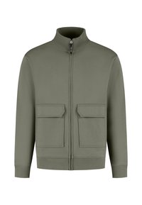 Pure Path LOOSE FIT - Sweater met rits - army green