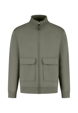 Pure Path LOOSE FIT - Sweater met rits - army green