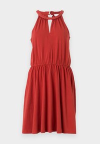 VIMILLA SHORT BRAIDED DRESS - Robe en jersey - brick dust