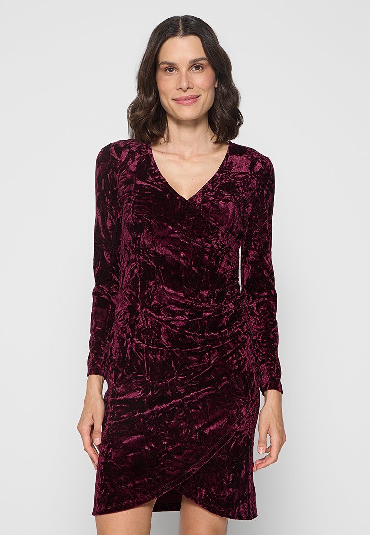 Vero Moda Petite Cocktailjurk bordeauxrood
