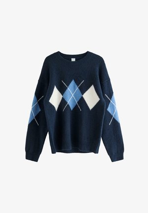 Lindex, LINDEX KNITTED JUMPER WITH LONG SLEEVES LINDEX - Striktrøje - dark navy