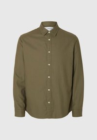 SLIMOWEN-BRUSHED NOOS - Chemise - khaki