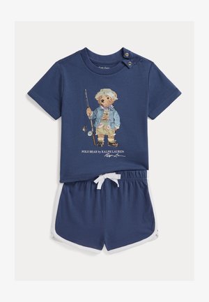 Polo Ralph Lauren, POLO BEAR COTTON JERSEY TEE & SHORT 0-2Y SET - Trükipildiga T-särk - old royal