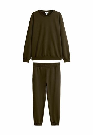CO-ORD CUFFED  JOGGER SET   - Mikina - khaki green