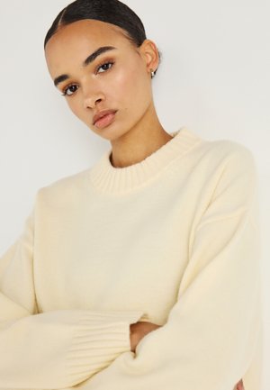 CREW NECK SWEATER - Πουλόβερ - vanilla yellow