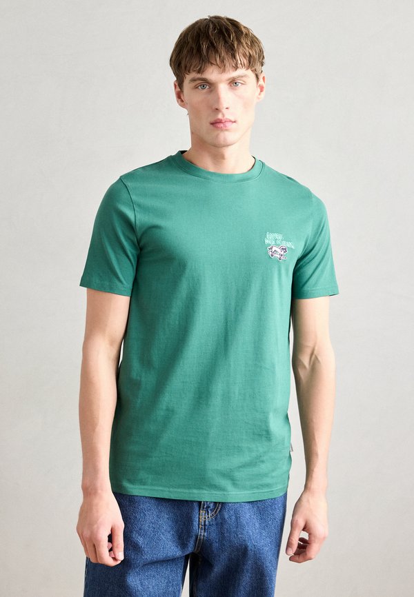 EMBROIDERY TEE - T-Shirt print - dark mint