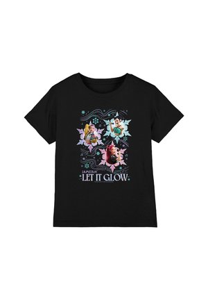 NETFLIX, KPOP DEMON HUNTERS CHRISTMAS HUNTRIX LET IT GLOW UNISEX - Print T-shirt - black