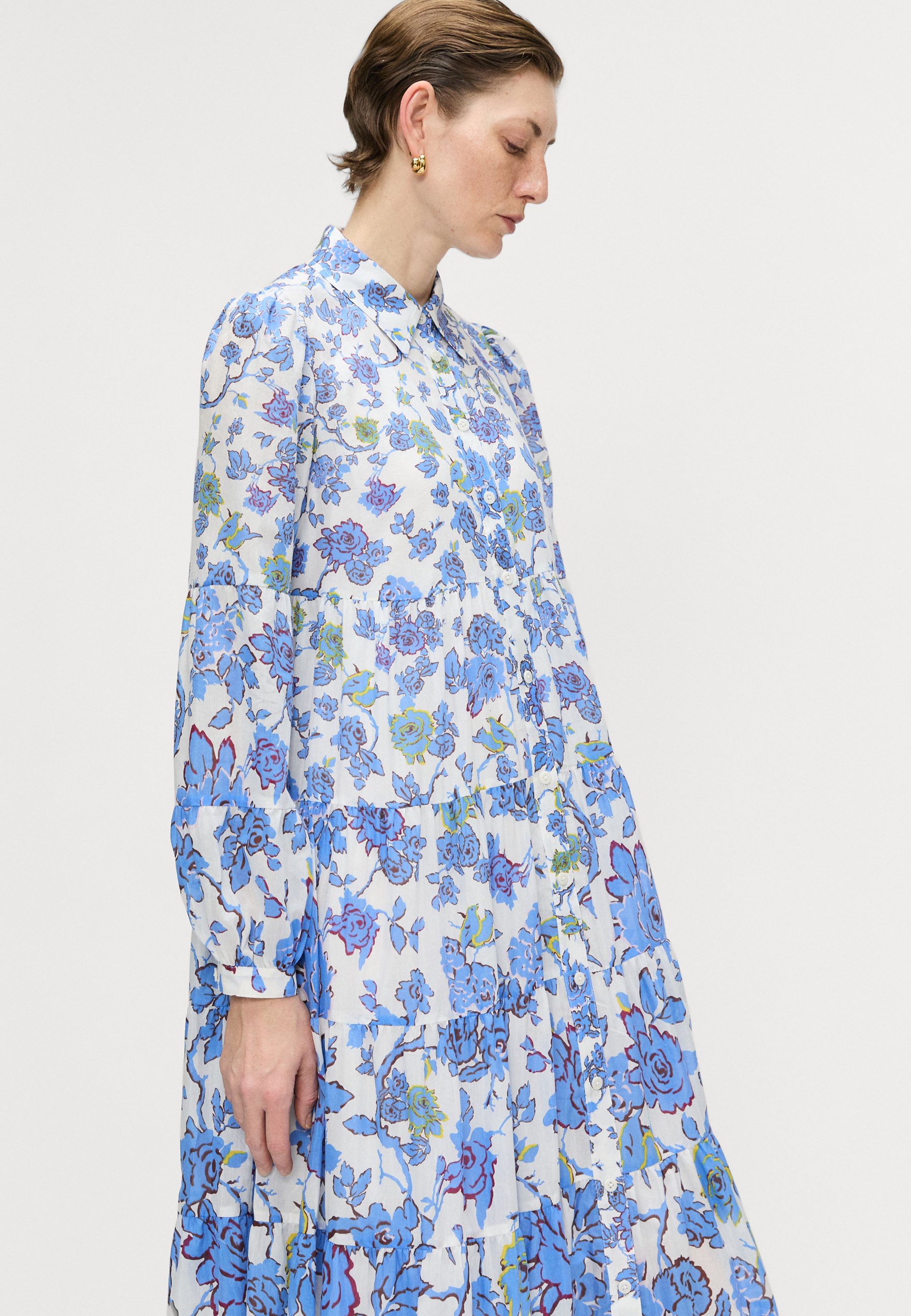 Diane von Furstenberg KIARA DRESS - Shirt dress - blue/white