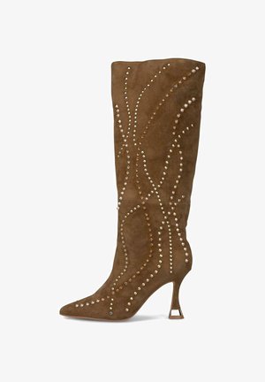 Alma en Pena, Bottes à talons hauts - Brown
