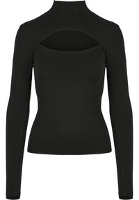 CUT-OUT TURTLENECK - Top dugih rukava - black