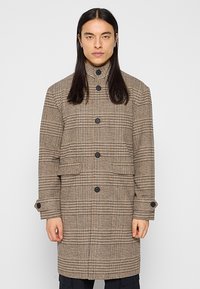 SOWEN CHECK  - Klasičan kaput - chinchilla detail:check