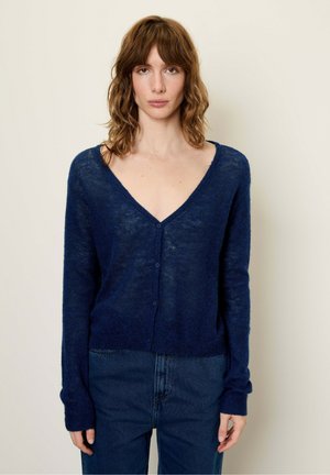 DUMY - Cardigan - navy chine