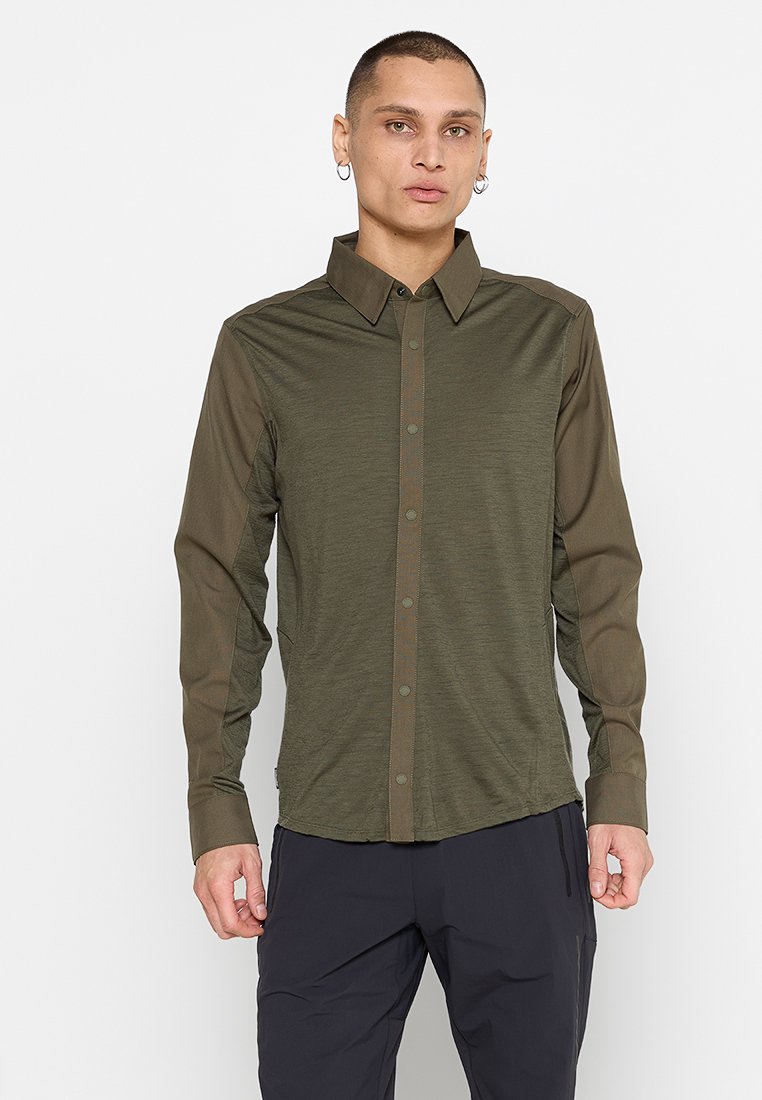 Icebreaker Overhemd olijfgroen