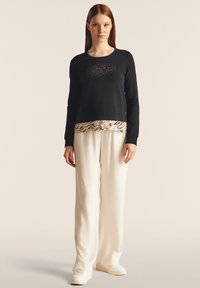 Freddy Camiseta de manga larga - black zebra animalier