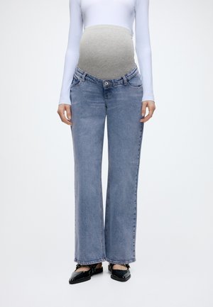 ONLY MATERNITY OLMJUICY - Široké nohavice - medium blue denim