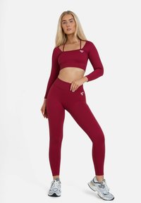 SQUATPROOF CONVEY SEAMLESS - Top s dlhým rukávom - wine