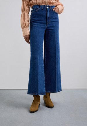 CULOTTE  - Flared jeans - indigo