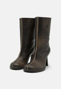 Samsøe Samsøe FRANKA ANKLE  - Botine cu toc - washed black olive