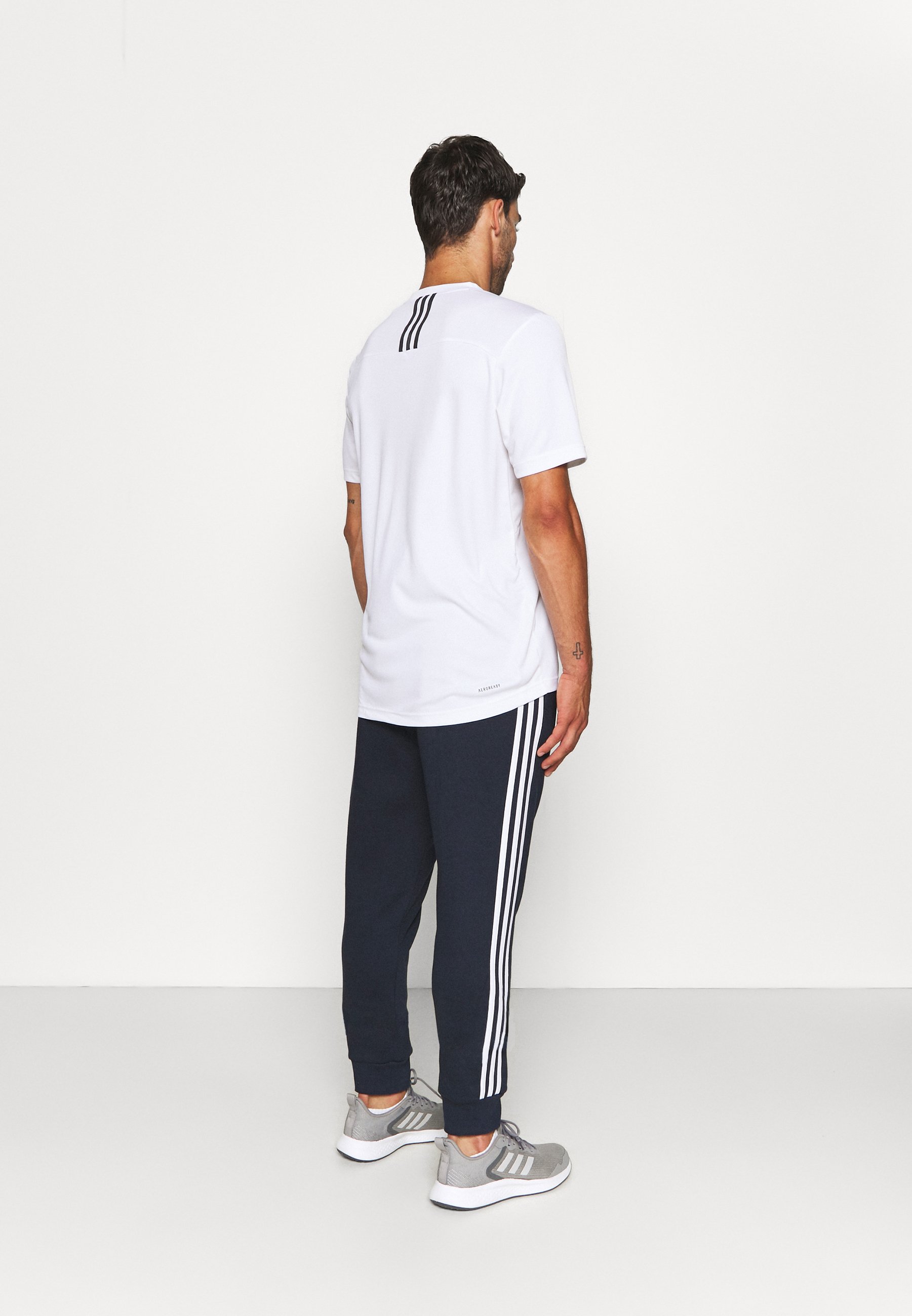adidas Performance 3 STRIPES ESSENTIALS - Trainingsbroek - legend  ink/white/donkerblauw - Zalando.nl