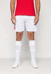 Hummel DENMARK HOME SHORTS - Träningsshorts - white/tango red