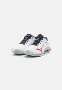 Mizuno WAVE VOLTAGE 2 - Volleyball shoes - white/salsa/black