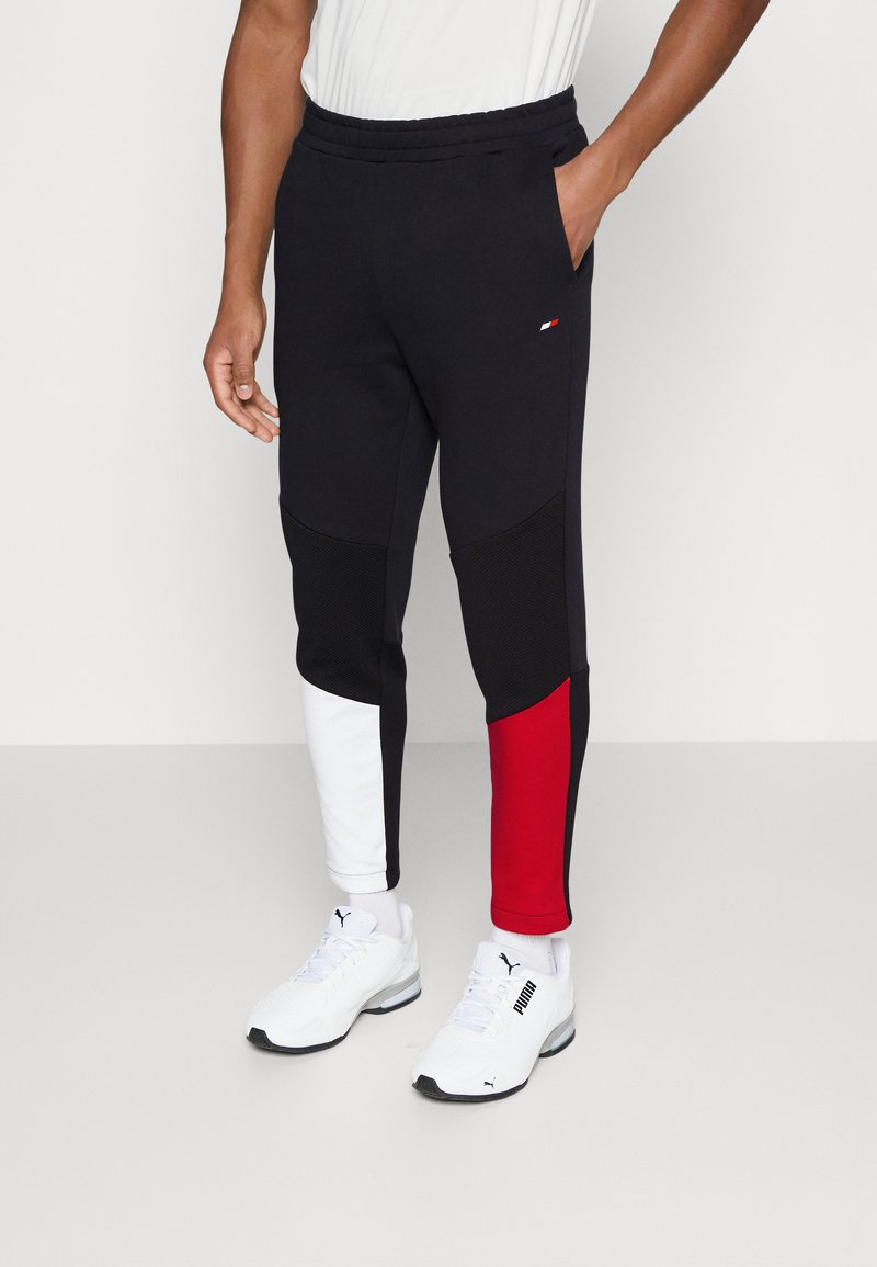 Tommy Hilfiger COLORBLOCKED MIX MEDIA Tracksuit bottoms desert sky