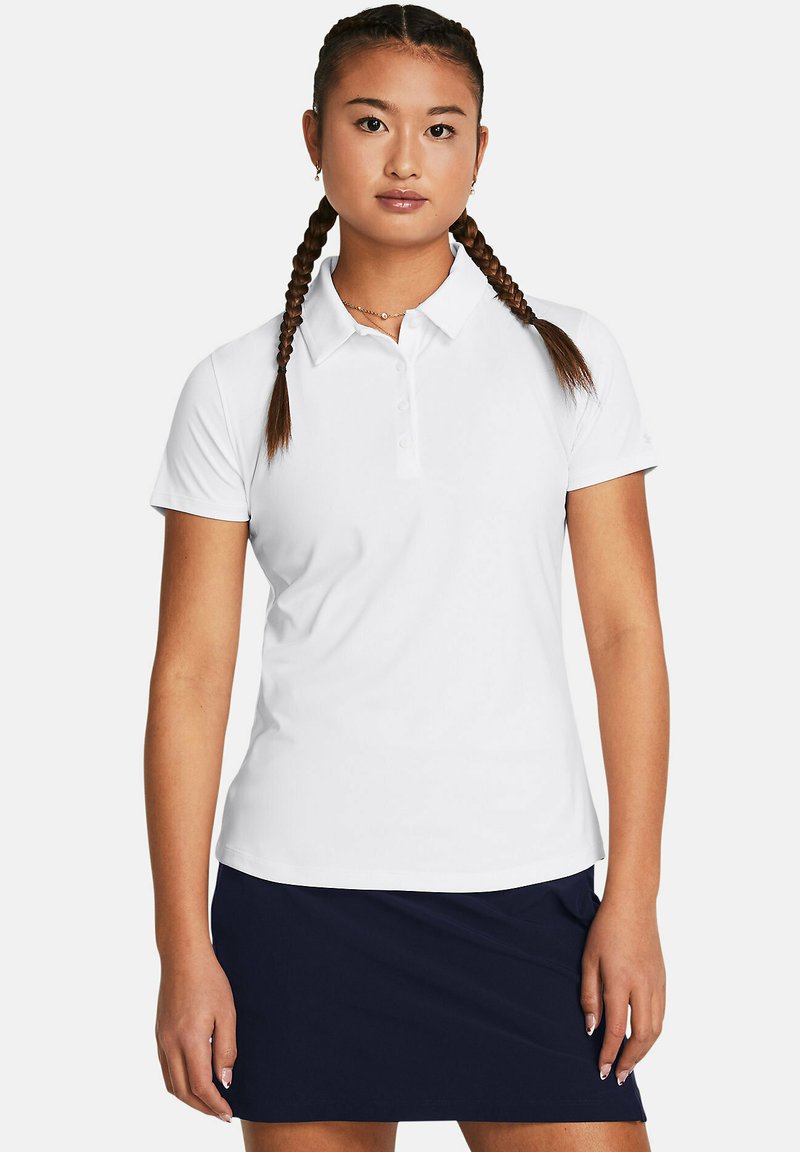 Under Armour - SHORT-SLEEVE PLAYOFF - Piké - white, Förstora