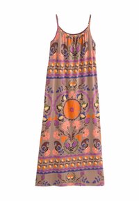 Next - REGULAR FIT- TRAPEZE SHAPE RUCHED - Jersey dress - abstract floral Thumbnail Image 1