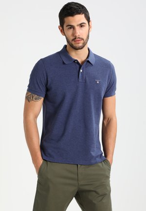 ORIGINAL RUGGER - Polo - dark jeansblue melange